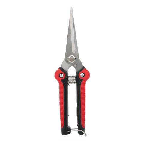 Ciseaux de taille rouges multifonctionnels, sans effort, en acier inoxydable, pour branches de jardin