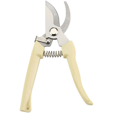 Ciseaux d'élagage de précision en acier inoxydable avec poignée ergonomique pour jardin et fleurs - [1 paire, 100g, acier haute résistance]