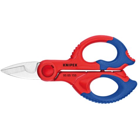 Ciseaux d'e'lectricien Knipex mm155 en acier inoxydable avec poigne'es revetues de fibre de verre