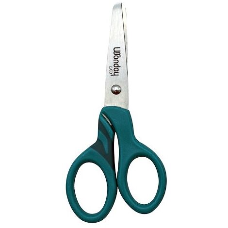 Ciseaux droitiers asymétriques bout rond Caïd Wonday 13 cm