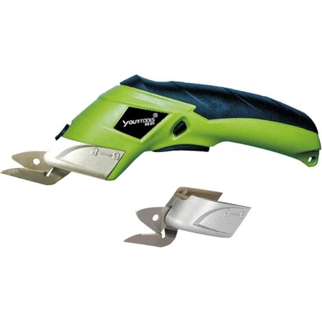 Ciseaux électriques sans fil USB Rechargeable coupe-boîte coupe-tissu artisanat couture carton Scrapbooking cisailles outil de coupe - Vert