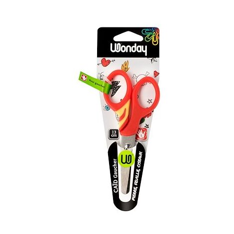 Ciseaux gauchers bout rond Caïd Wonday 13 cm