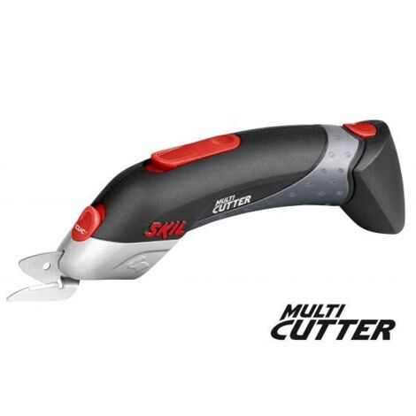Ciseaux multi-cutter sans fil 4,8 V – Technologie NiMH – Coupe nette pour carton, tissu, moquette – Changement rapide des têtes – Skil
