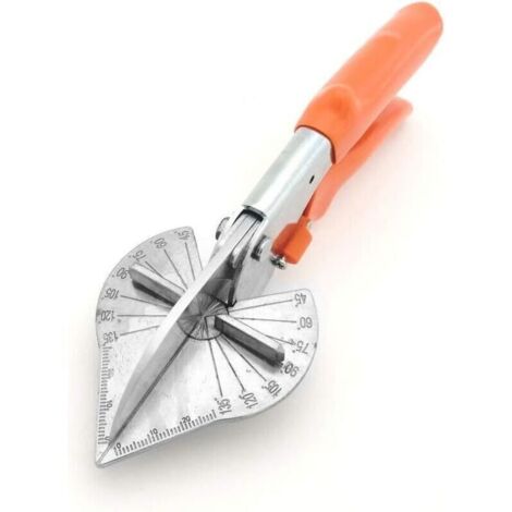 Ciseaux multifonctions pour tuyaux PE, PVC & PPR – Coupe précise à angle réglable (40°–135°), lame en polymère renforcé