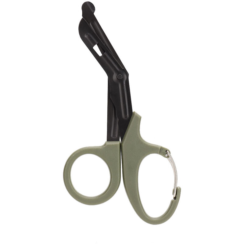 Ciseaux Multifonctions Tactiques de Survie pour Randonnée Camping Urgence (Vert)