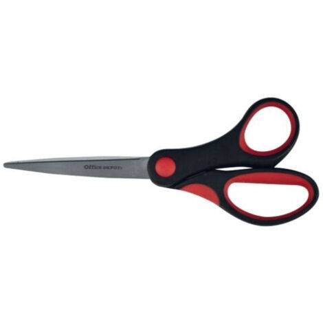 Ciseaux Office Depot Softgrip Gris 150 mm - Manche Confortable