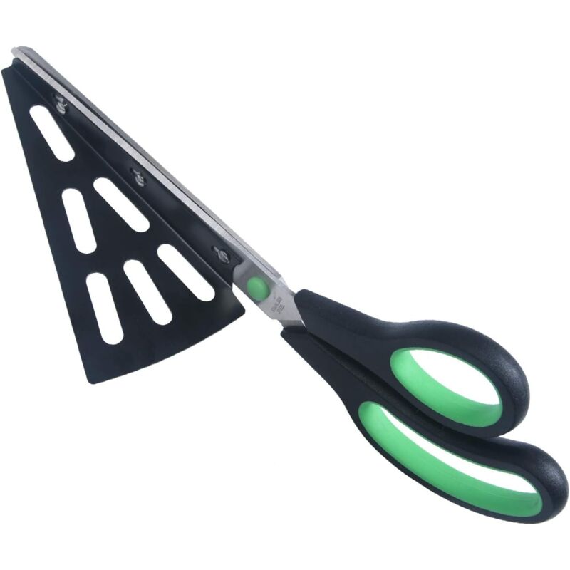 Ciseaux à Pizza en Acier Inoxydable de 28cm, Cuisine Cisailles en Ciseaux avec Pelle Pizza détachable, (Multi-Fonction Pas Seulement pour Pizza)