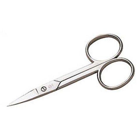 Ciseaux pointus à bout droit, en acier inoxydable, outils de beauté et de coupe des cils, 1 pièce.