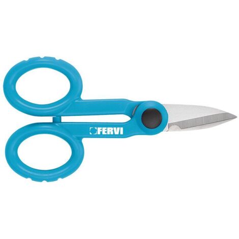 Ciseaux pour electricien coupe fil denudeur lame inox Fervi 0672