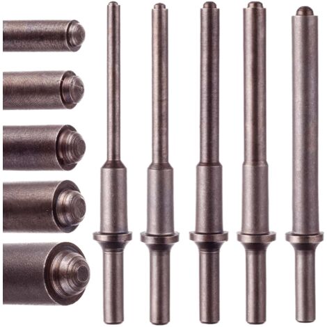 Ciseaux pour marteau pneumatique, 5 poinçons, rivets ronds de 150 mm