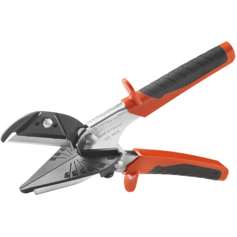 Ciseaux spéciaux profilés en PVC support marqué orange 1 pièce coupe exacte, à l'équerre
