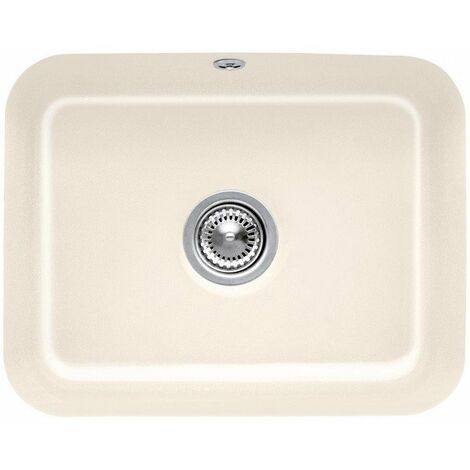 Cisterna 60C, Lavelli sottotop, 550 x 440 mm, Installazione sotto top in pietra naturale o ricostituita, Vasca sottotop inclusa Piletta automatica e set di fissaggio