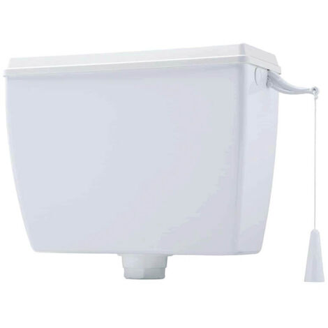 Citerne haute « Pond » sans couvercle, capacité 8 litres, en ABS blanc (kit de montage inclus)