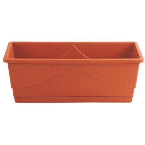 INFERRAMENTA citerne pour balcon mod brA me avec soucoupe soucoupe vase cm 60x16