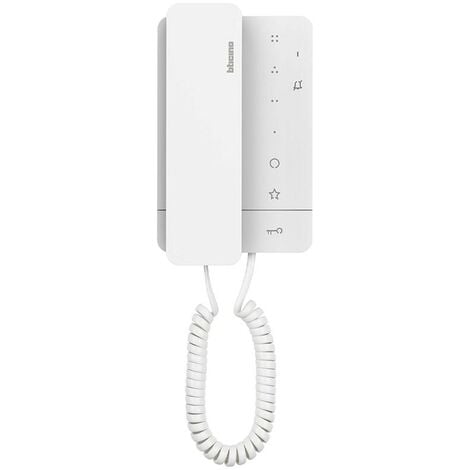Citofono Bticino Classe 100A16M 2 Fili con cornetta Bianco 344292