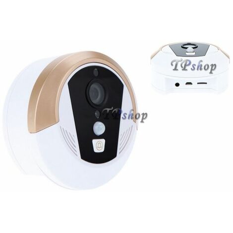 CITOFONO VIDEO CAMPANELLO CON SENSORE WIFI HD CAMERA CHIAMATA REMOTA SMARTPHONE