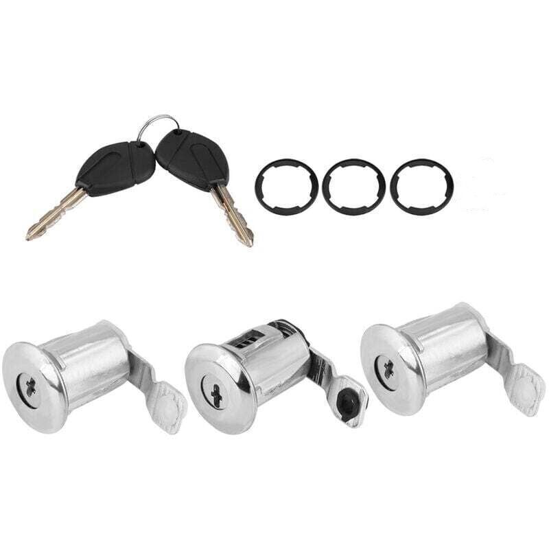Citroën C1 Door Locks, Car Lock Cylinder Set 252522 with Keys for Partner Citroën Berlingo Xsara Professional Car Lock Accessories (