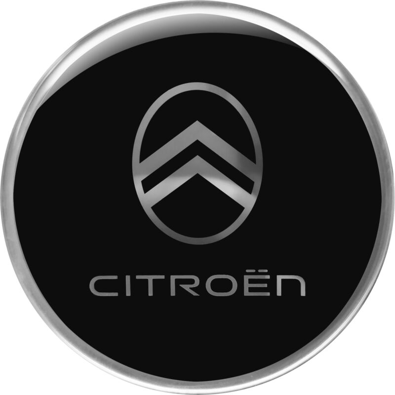 Citroen New Adesivo 3D Ufficiale, 52 mm - Confezione: LOGO CON SCRITTA