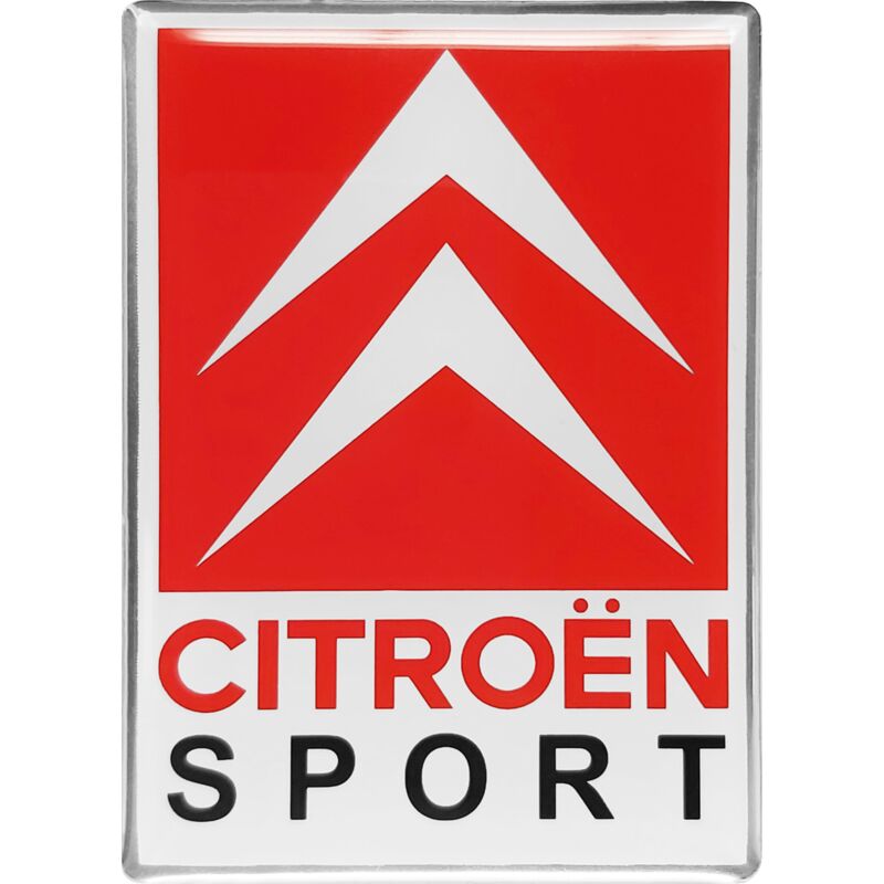 Citroen Sport Adesivo 3D Logo, 65 x 46 mm