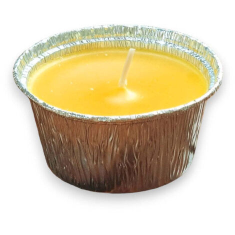 Citronella candela antizanzare con diametro  8,5xH4 cm - confezione 2 pezzi