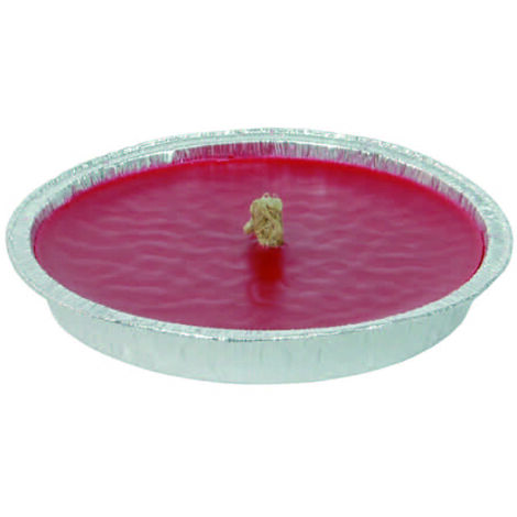 Citronella grande rossa in ciotola di alluminio - ø cm.17,5x2,5h.