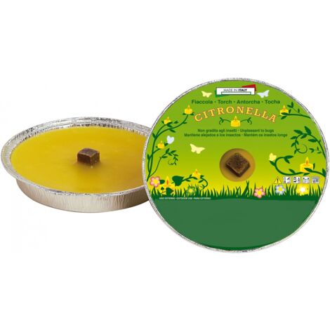 Citronella Kerze in Aluminium - Durchmesser 16 cm