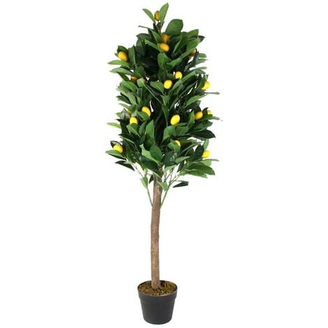 Citronnier artificiel en pot 120 cm