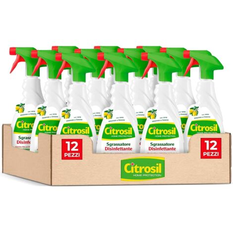 Citrosil Sgrassatore Disinfettante Universale Vere Essenze di Limone 12x650ml