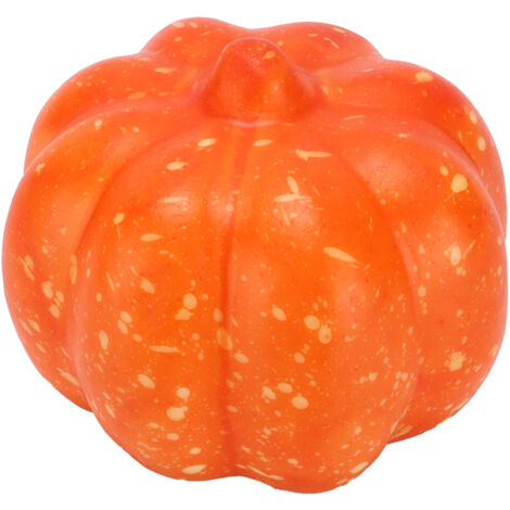 Citrouille Artificielle Miniature Orange en Plastique pour Décoration DIY, Cuisine et Fêtes