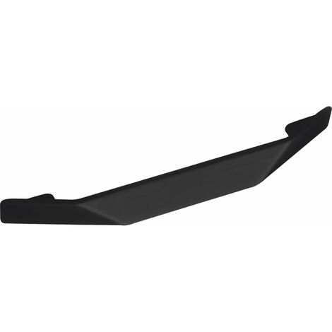 Citterio Griff Finn LA 160mm - Designer Möbelgriff Breite 215mm - Griff für Möbel, Zinkdruckguss schwarz matt