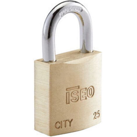 CITY BY ISEO LUCCHETTO OTT RETTANGOLARE 25 MM- ISEO SERRATURE- 10,0 pz