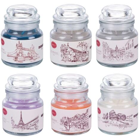CITY CANDELA GIARA PICCOLA 6 COLORI ASSORTITI  90 GR
