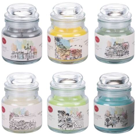 CITY CANDELA GIARA PICCOLA 6 COLORI ASSORTITI  90 GR