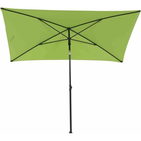 City Mittelstockschirm anthrazit/grün 140x210cm Gestell Stahl anthrazit, Bezug 100% Polyester, 160g/m² grün, Lichtschutzfaktor UPF 50+