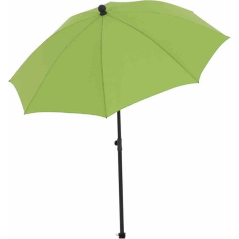 City Mittelstockschirm anthrazit/grün Ø 180cm Gestell Stahl anthrazit, Bezug 100% Polyester, 160g/m² grün, Lichtschutzfaktor UPF 50+