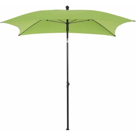 City Mittelstockschirm anthrazit/grün 180x180 cm Gestell Stahl anthrazit, Bezug 100% Polyester, 160g/m² grün, Lichtschutzfaktor UPF 50+