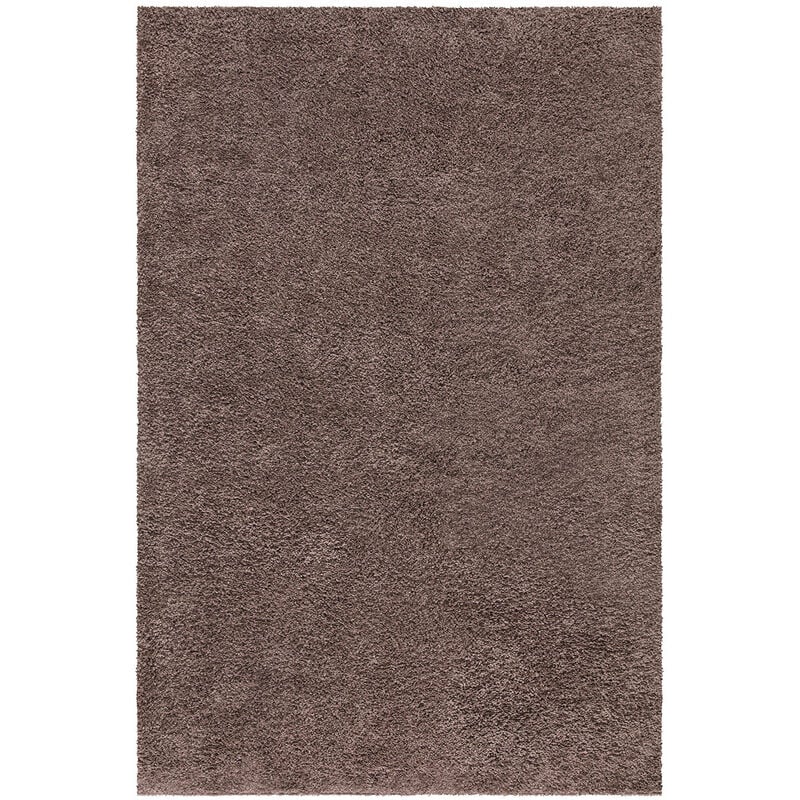 Tapis à Poils Longs doux softy, Tapis de Salon, Chambre, Couloir (Marron Mocca - 200x290cm)