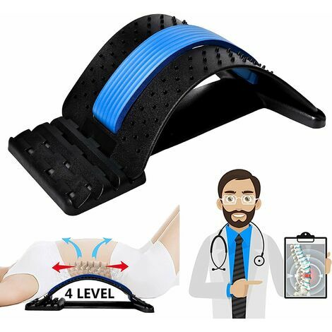 Civire dorsale, dispositif de soulagement des douleurs lombaires au dos, pont de la colonne vertbrale / masseur lombaire plusieurs niveaux, soulagement de la douleur pour hernie discale, sciatique