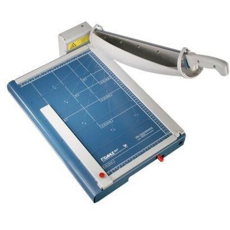 Cizalla a leva professionale DAHLE 867 per formato DIN A3, capacit� di taglio di 35 foglie, piano in metallo, dimensioni 36,5 x 51,3 cm, colore blu