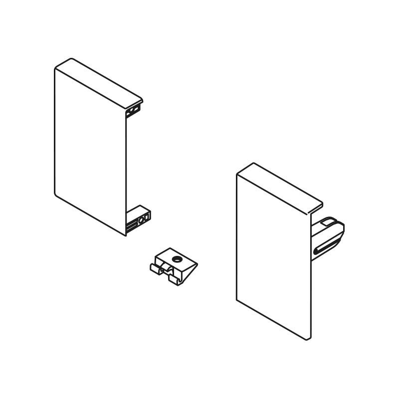 

Blum - Cjto Adaptador Perfil Del. Cacerolero Interior TandemBox Antaro Gris - Gris