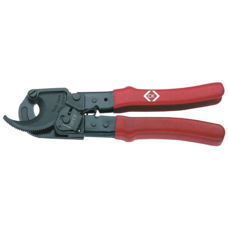 C.K 430007 Coupe-câble à cliquet Adapté pour (technique d'isolation) câbles en alu et en cuivre, à 1 ou plusieurs fils