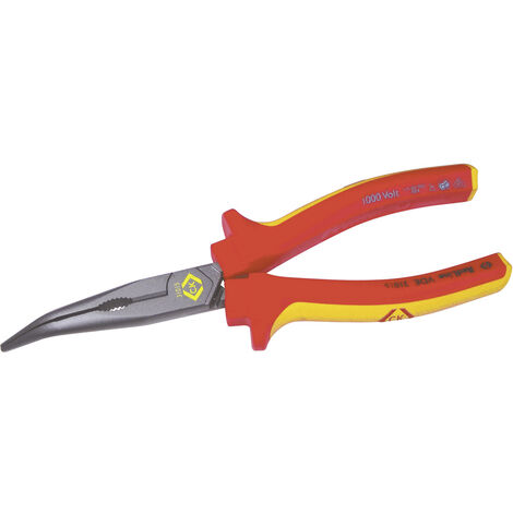 C.K 431015 VDE Spitzzange 45° gebogen 200 mm