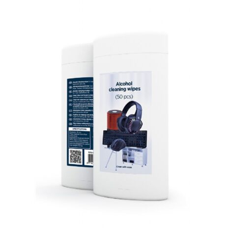 CK-AWW50-01 Boite de 50 lingettes nettoyantes avec alcool Gembird