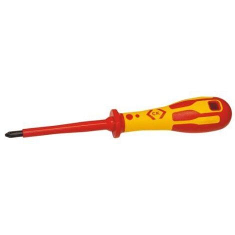 C.K Dextro T49142-1 VDE Tournevis cruciforme PH 1 Longueur de la lame: 80 mm DIN ISO 8764, DIN EN 60900 C59415