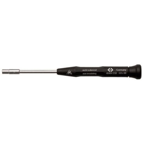 C.K. ESD Cacciavite a esagono esterno Dimensione chiave (metrica): 4.5 mm Lunghezza della lama: 60 mm
