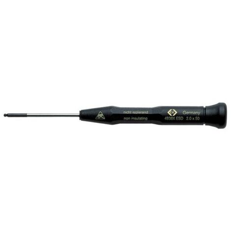 C.K. ESD Cacciavite a esagono interno Dimensione chiave (metrica): 1.5 mm Lunghezza della lama: 50 mm