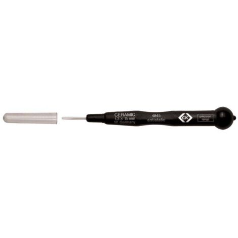 C.K ESD Cacciavite a taglio Larghezza della lama: 0.9 mm Lunghezza della lama: 15 mm