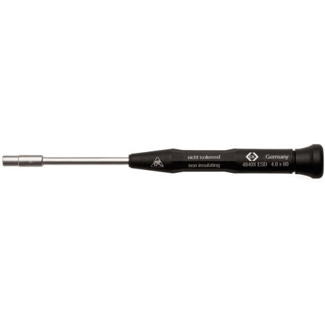 C.K  ESD Steckschlüssel-Schraubendreher Schlüsselweite (metrisch): 4.5 mm  Klingenlänge: 60 mm