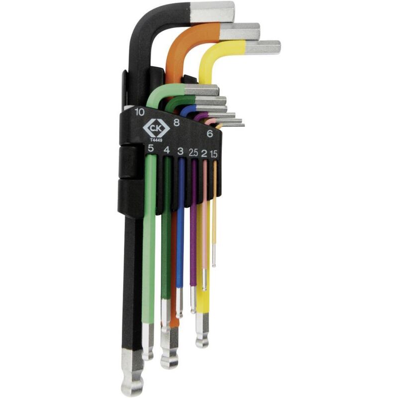 C.K Set de tournevis cruciformes Taille (métrique): 1.5 mm, 2 mm, 2.5 mm, 3 mm, 4 mm, 5 mm, 6 mm, 8 mm, 10 mm