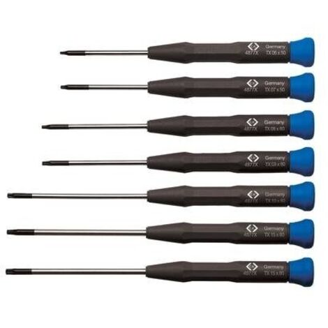 C.K. Set di cacciaviti Torx cromo 7 pezzi